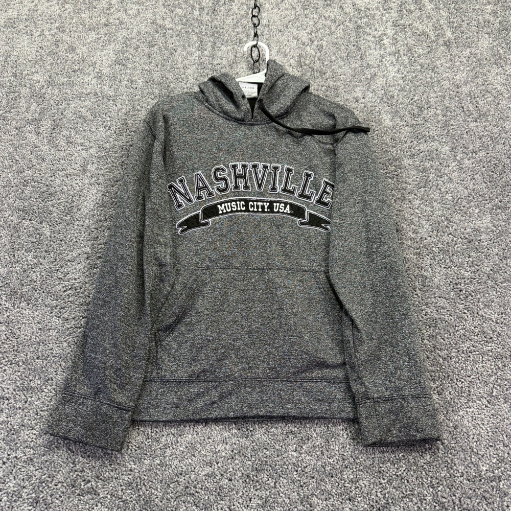 Dimco Apparel Hoodie Mens Small Gray Nashville Music City USA Pullover Sweater